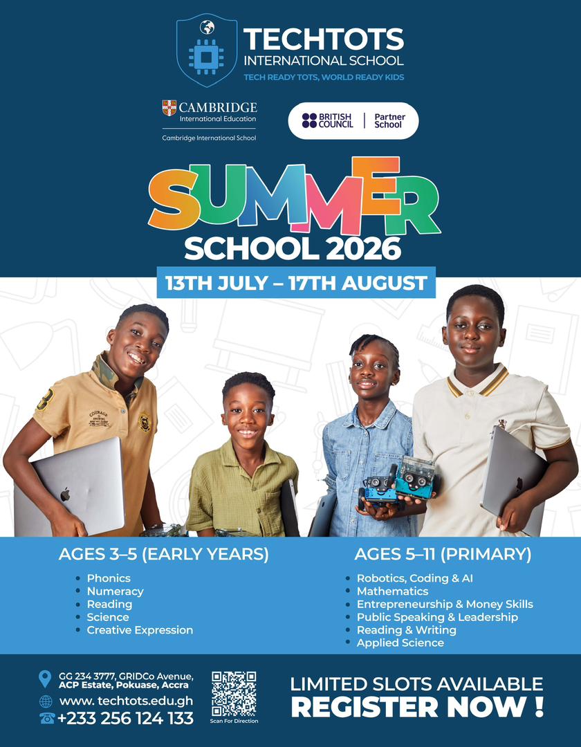 TechTots Summer School 2026 flyer